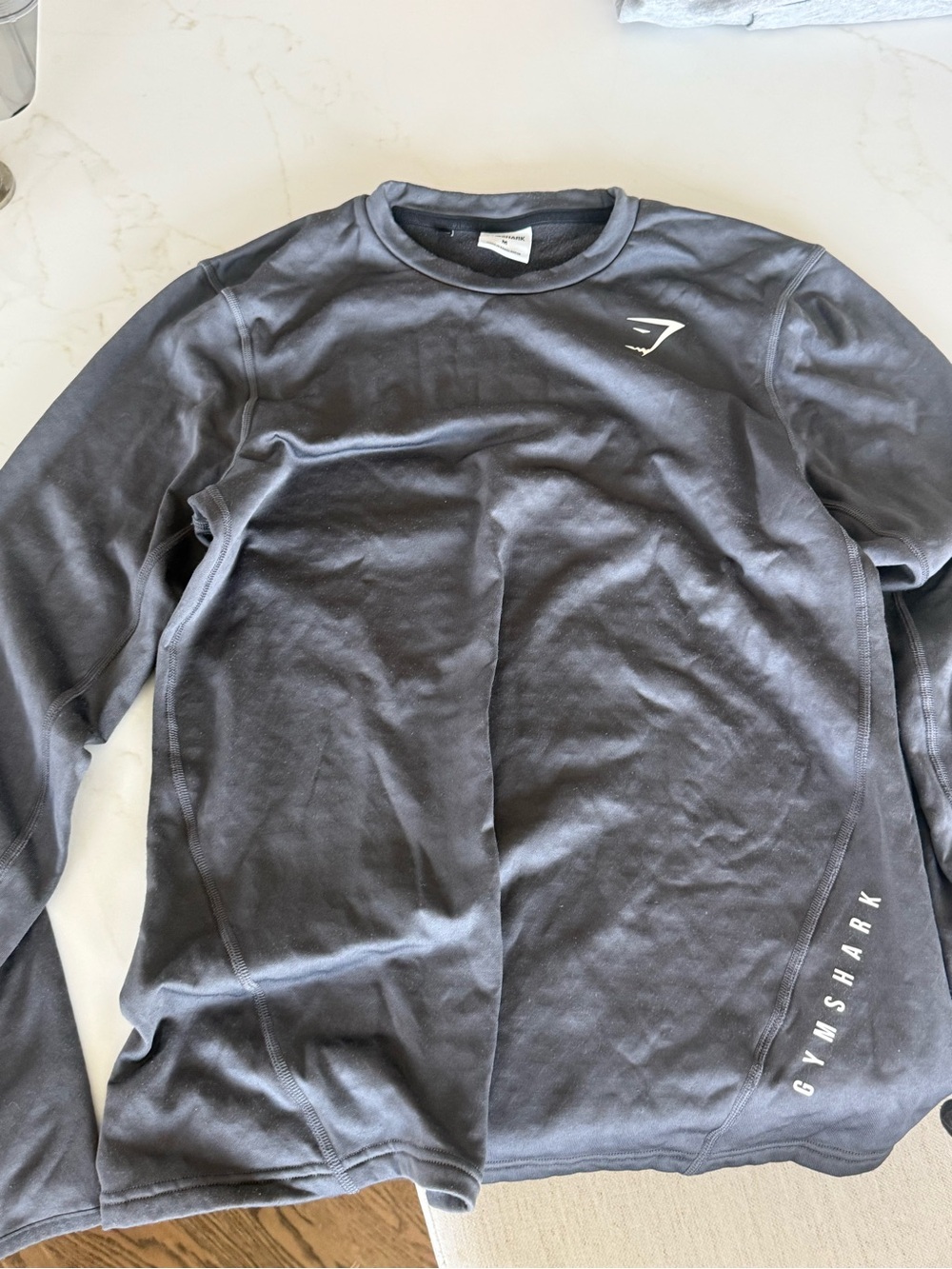 Gymshark Men's Long Sleeve Crew Sweatshirt - Charcoal Gray